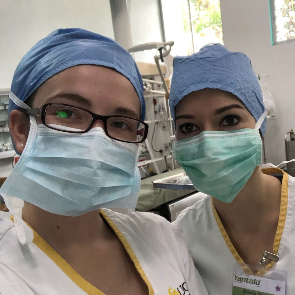 UCF nursing students in Peru. Jessica Bailey on left.