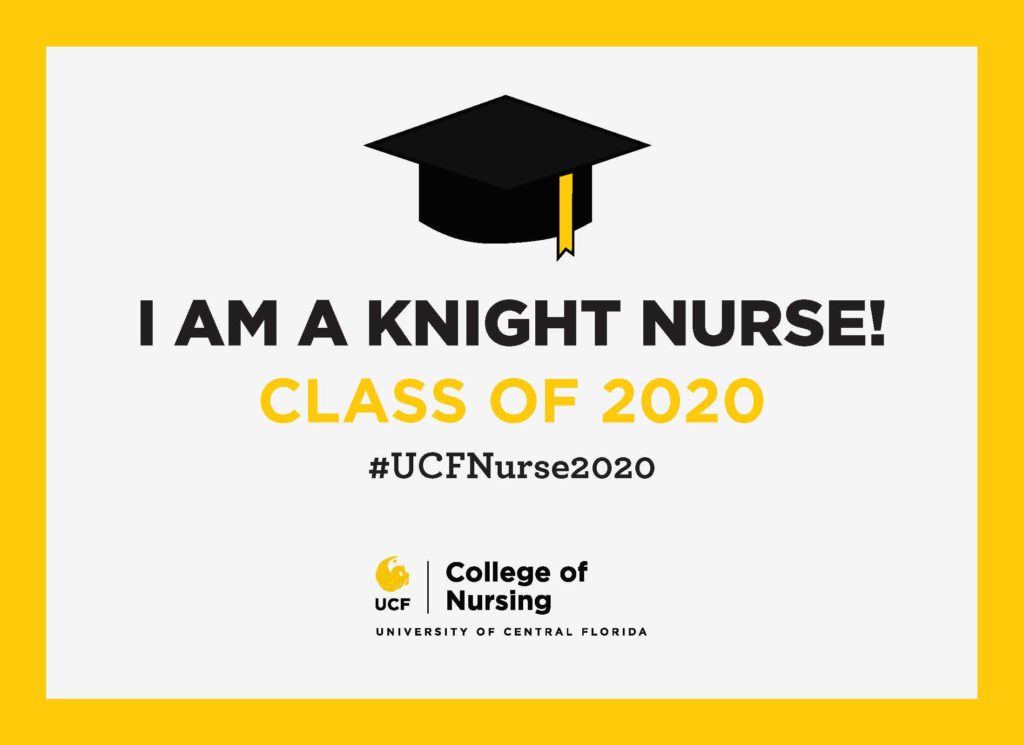Printable I'm a Knight Nurse Class of 2020 #UCFNurse2020 Graphic