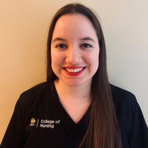 Andrea Garcia Alvarenga, a 2020-21 Helene Fuld Health Trust Scholar and UCF College of Nursing Second Degree BSN student