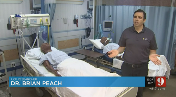 Dr. Brian Peach of UCF College of Nursing speaks to WFTV 9 on a new research study on post-ICU syndrome in COVID-19 patients