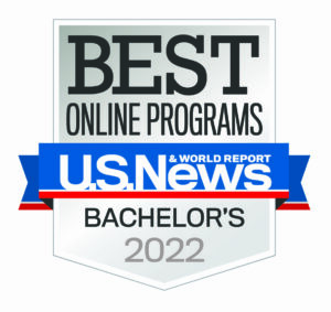 U.S. News & World Report Best Online Bachelor's Programs badge 2022