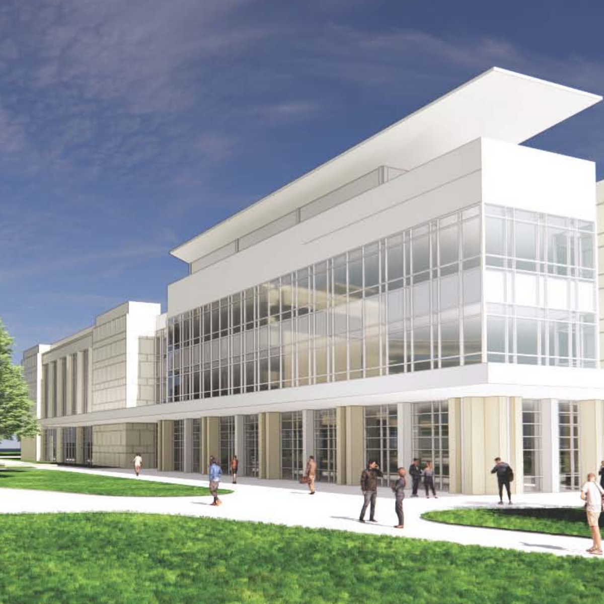 UCF College of Nursing New Building at Lake Nona Design Model Exterior View