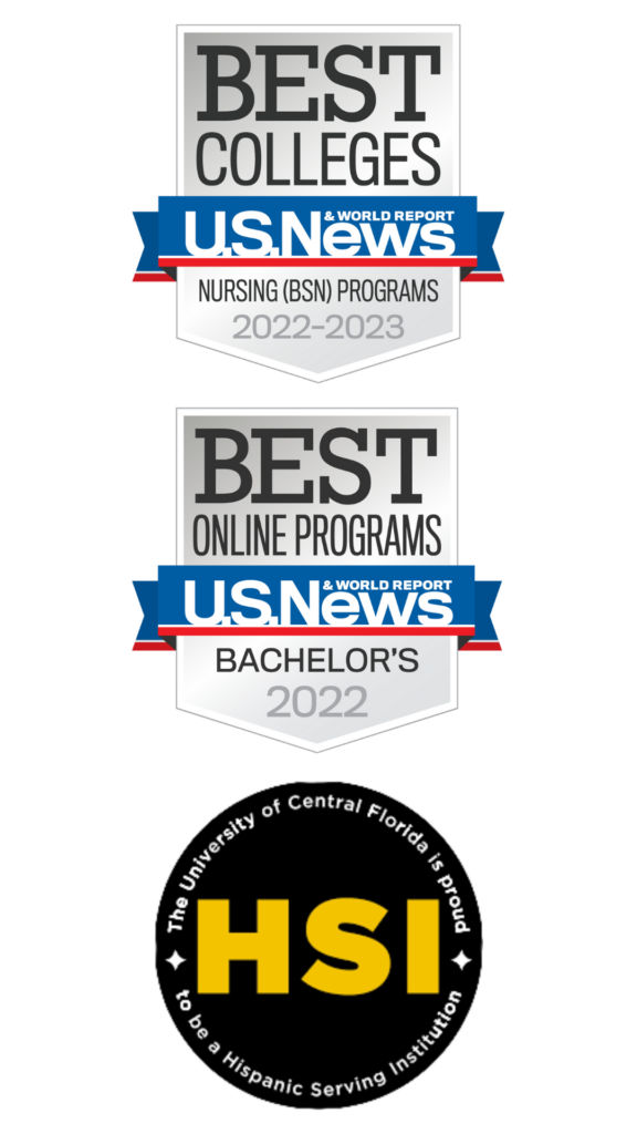 US News Best Colleges Nursing BSN Programs 2022 - 2023, US News Best Online Programs Bachelor's 2022, UCF is a Hispanic Serving Institution