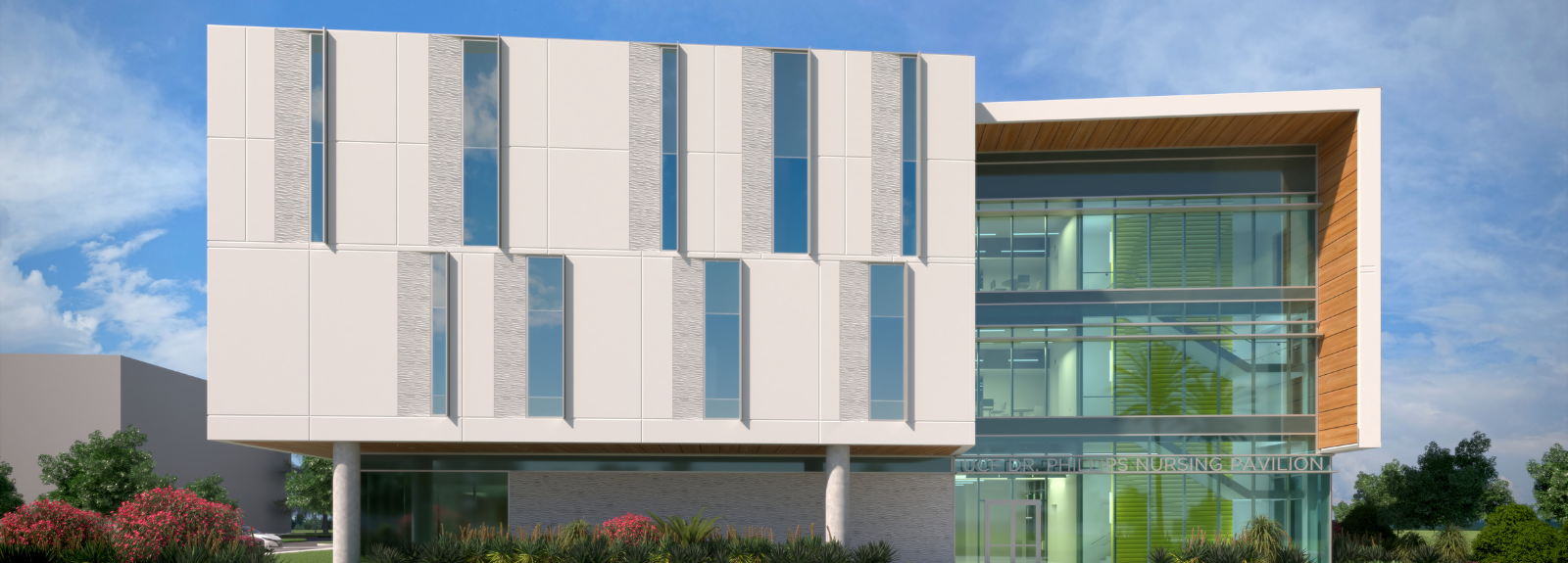 Exterior view of Dr. Phillips Nursing Pavilion