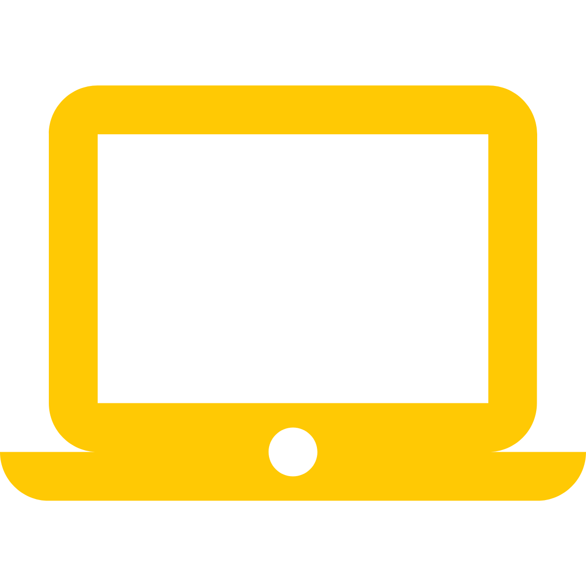 A yellow computer icon