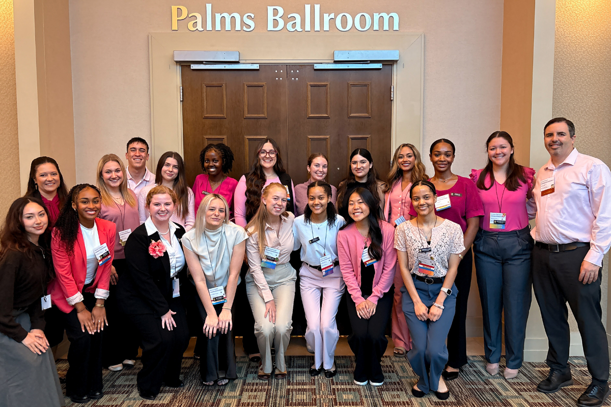UCF’s Student Nurses’ Association with Brian Peach.