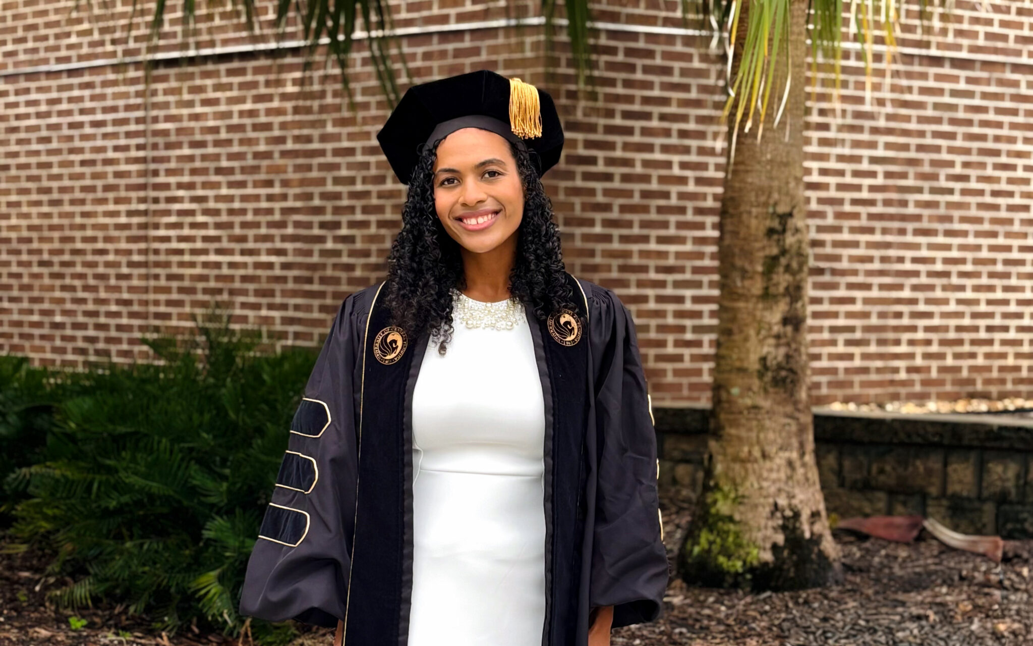 Alicia Jennings in UCF regalia.