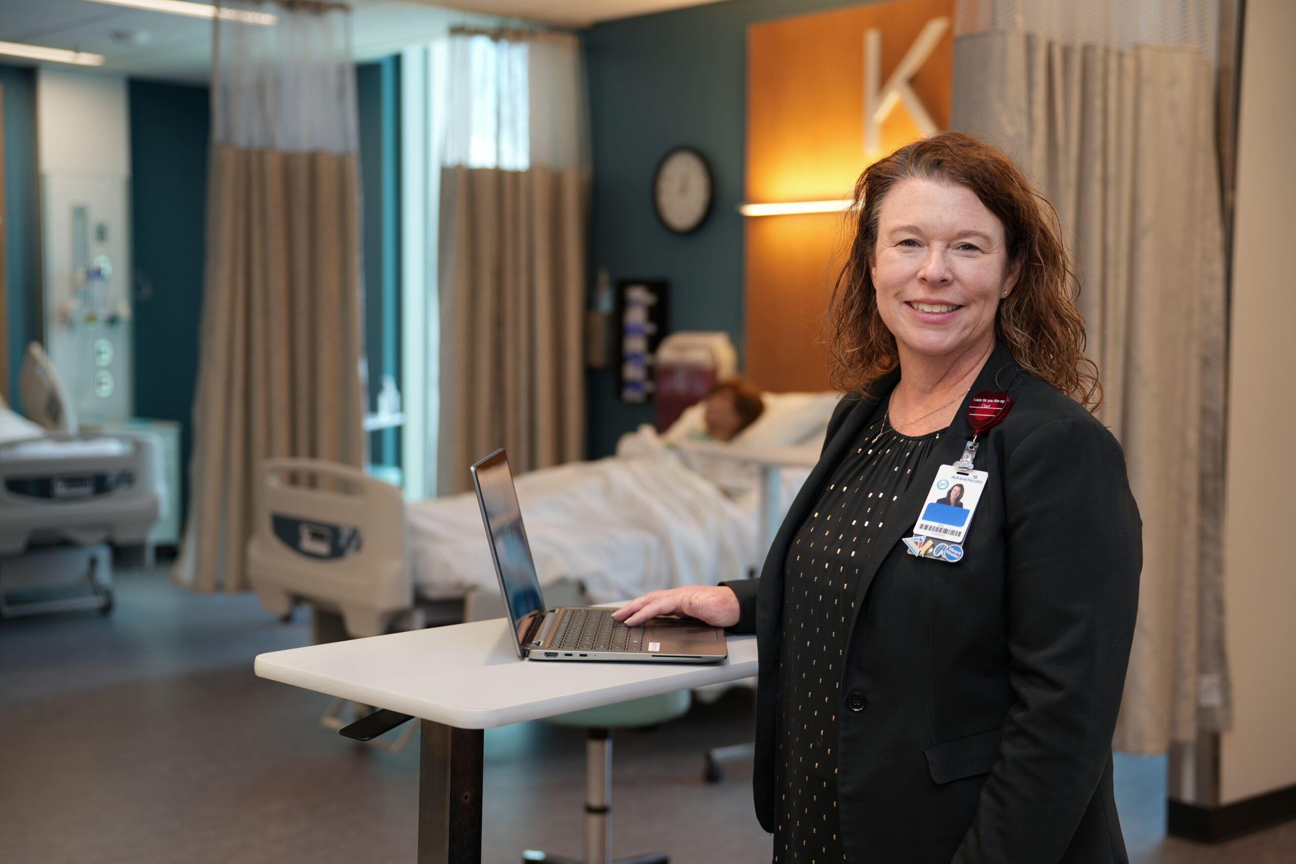 Brandi Bryan in the Health Assessment Suite