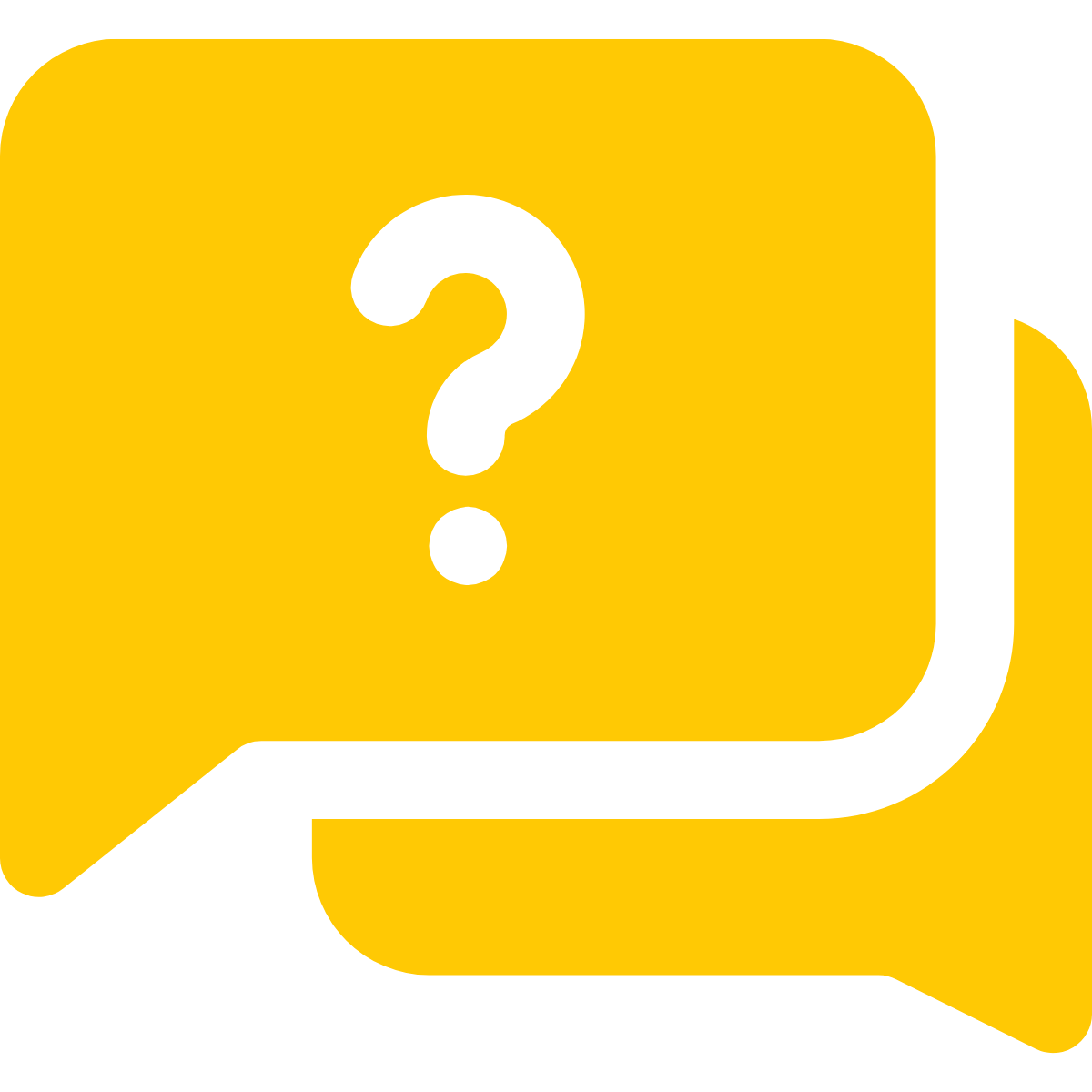 A text box with a question mark