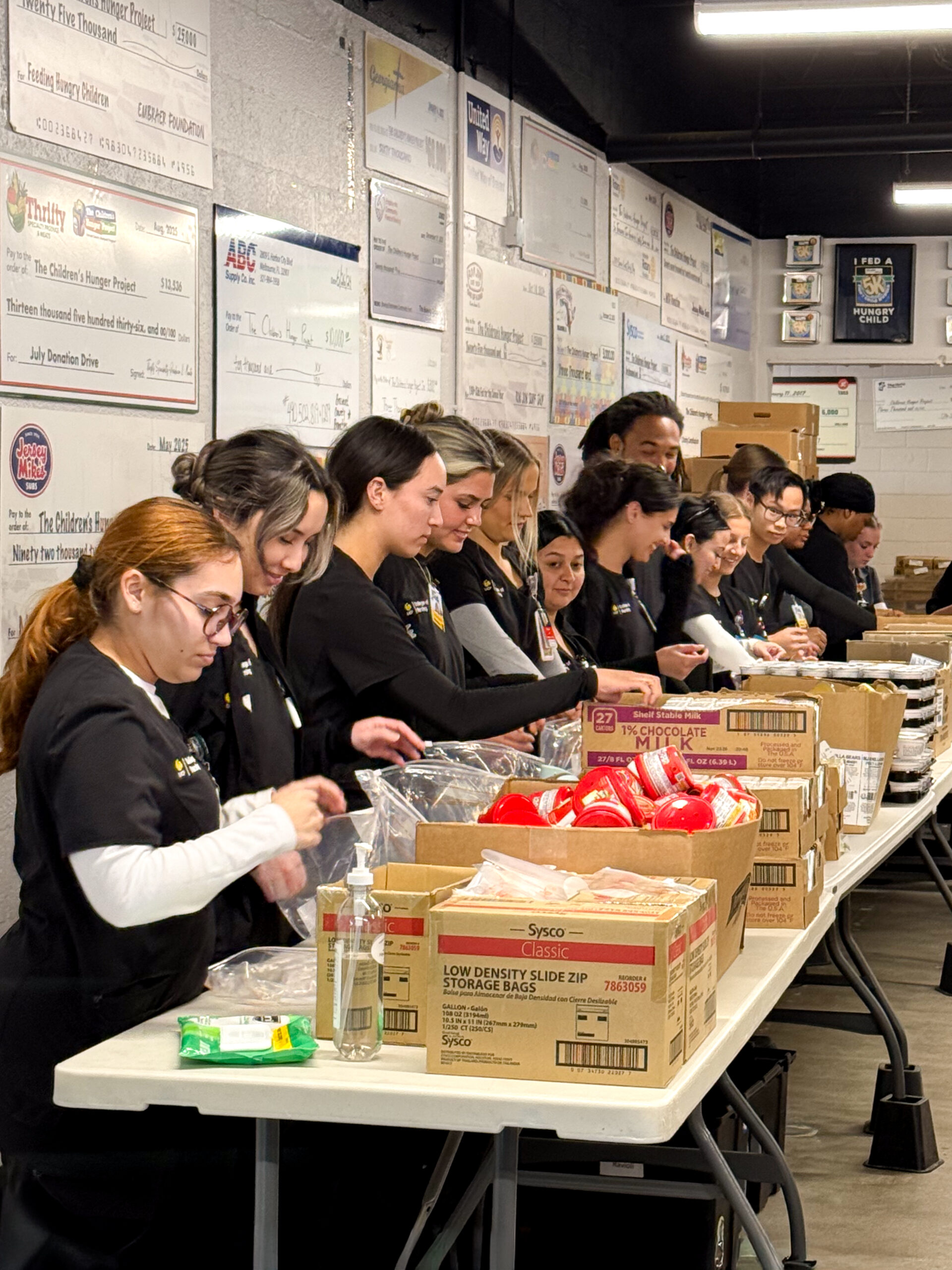 Students participating in service learning
