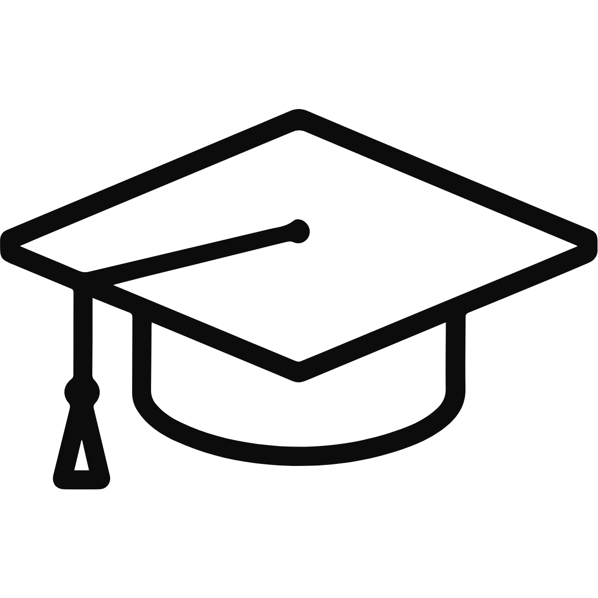 An icon of a graduation cap.